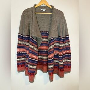 Orvis Women’s Alpaca/Cotton Open Cardigan Southwest LARGE